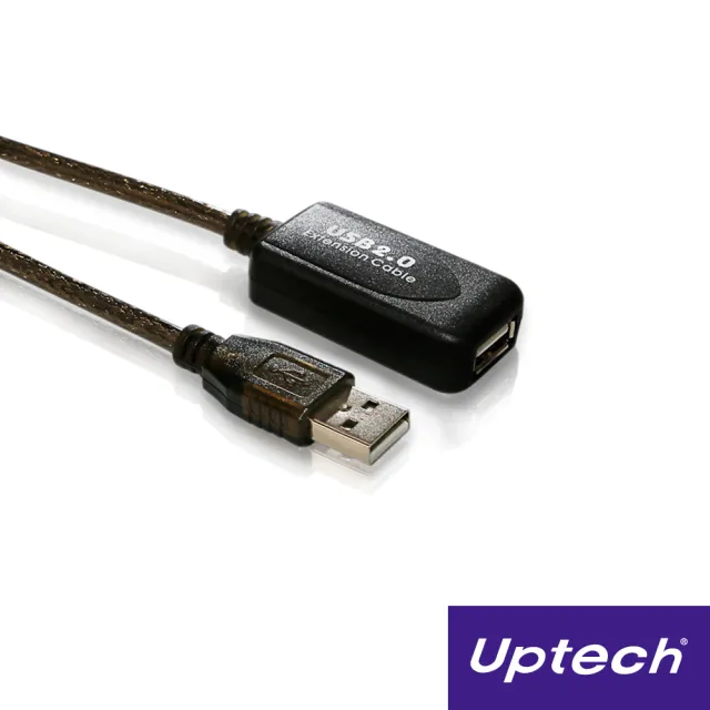 【Uptech】C417 USB 2.0 訊號放大延伸線(5米)