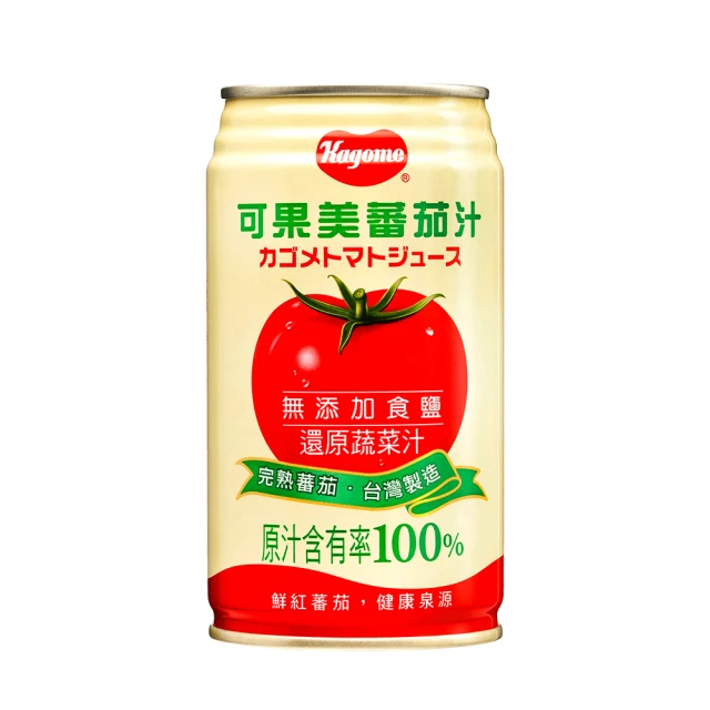 【可果美】蕃茄汁-無添加食鹽340mlx24入/箱