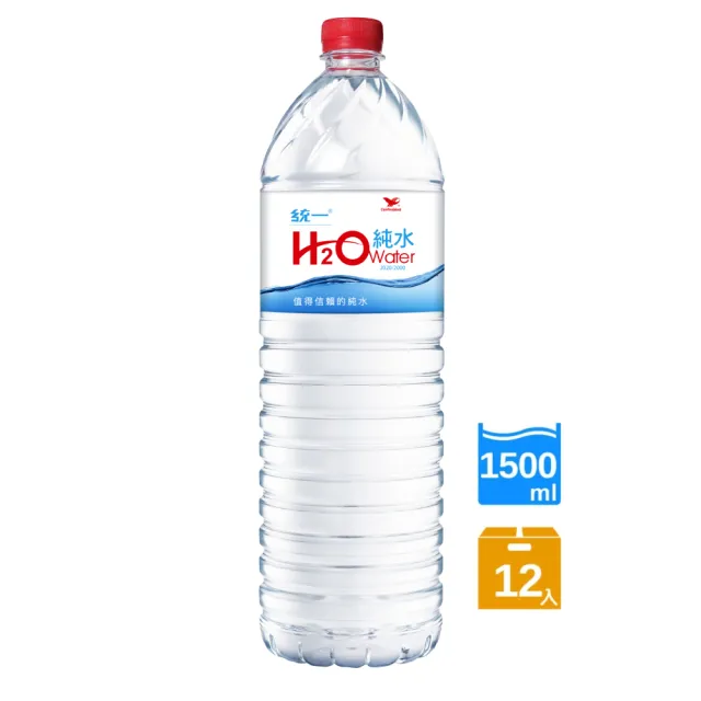 【H2O】Water純水1500mlx3箱(共36入)