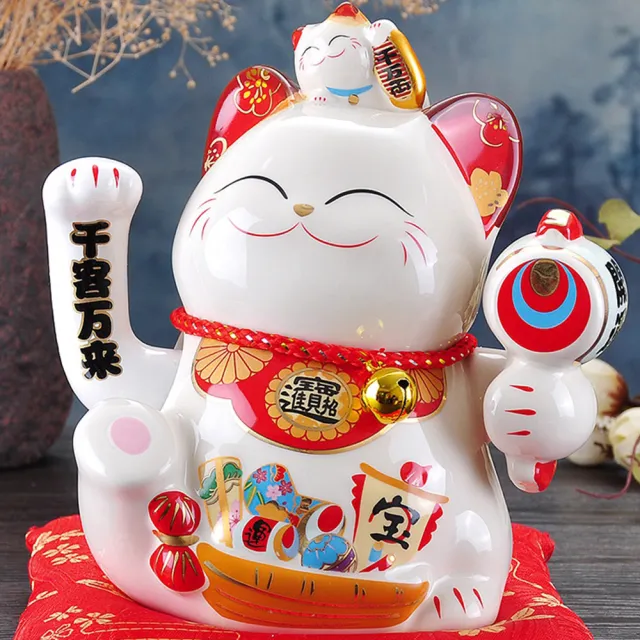 【金石工坊】寶船進寶搖手貓(高18CM 招財貓/招財擺飾/招財貓擺飾/搖手招財貓/台灣招財貓)