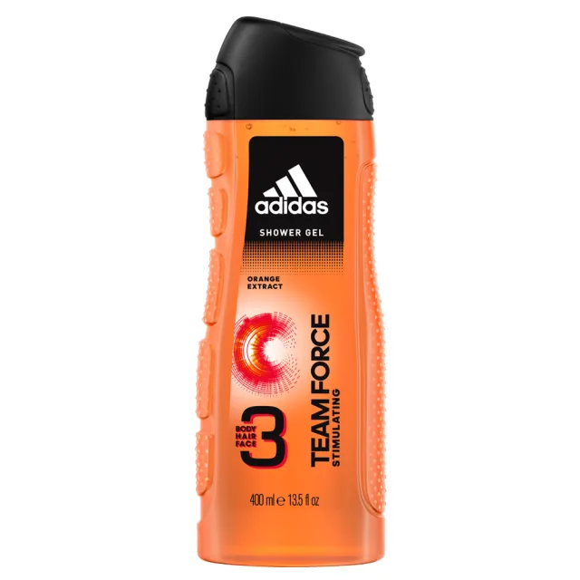 【adidas愛迪達】男用三效潔顏洗髮沐浴露-典藏魅力400ml(囤貨4入組)