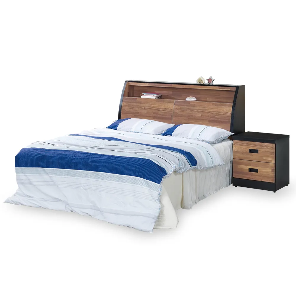 【時尚屋】本森積層木床箱型5尺雙人床-不含床頭櫃-床墊 G18-003-3+003-4(免運費 免組裝 臥室系列)
