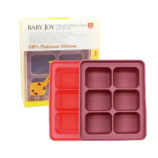【韓國BABY JOY】鉑金矽膠副食品製冰盒 6格(副食品分裝盒 保存盒 製冰盒)