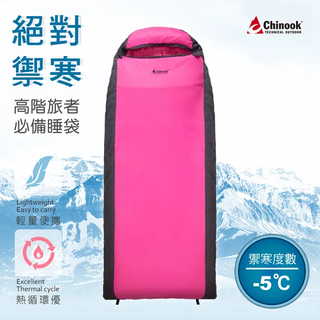 【Chinook】負5°C Primaloft 掌中寶信封式睡袋20232(露營睡袋)