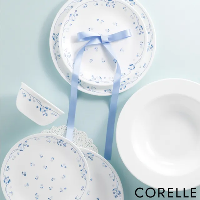 【CORELLE 康寧餐具】古典藍3件式餐盤組(304)