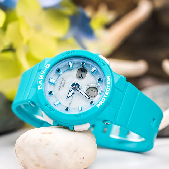 【CASIO 卡西歐】BABY-G 陽光海洋風格休閒運動腕錶(BGA-250-2A)
