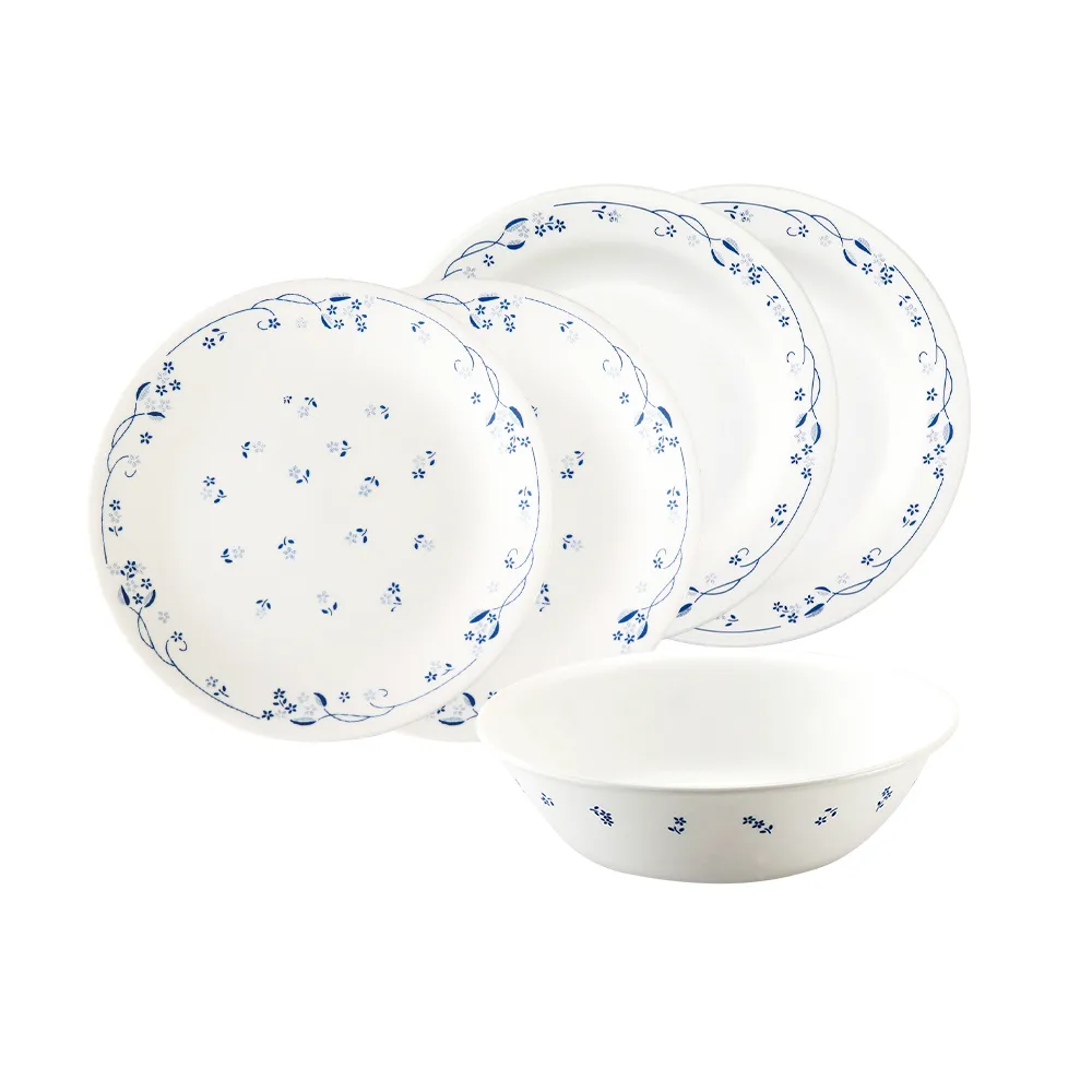 【CORELLE 康寧餐具】古典藍5件式餐盤組(502)