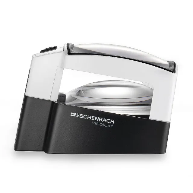 【德國 Eschenbach】3x/12D/100x75mm visolux+ 德國製LED立座式大鏡面非球面放大鏡(1566)