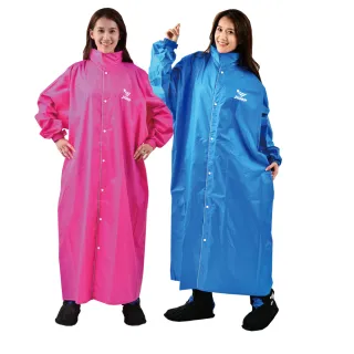 【JUMP】經典素色前開連身風雨衣(XL-150cm小個子雨衣)