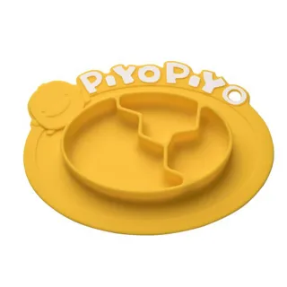 【Piyo Piyo 黃色小鴨】一體式防滑矽膠攜帶盤