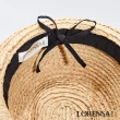 【Lorensa蘿芮】中性款 拉菲亞草質感飾帶遮陽紳士草帽