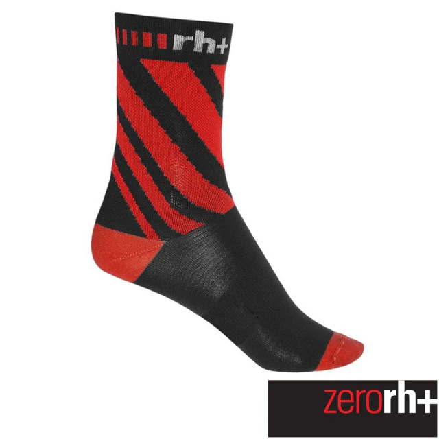 【ZeroRH+】義大利 Lab 15cm 高筒運動襪(黑/紅 ECX9109_391)
