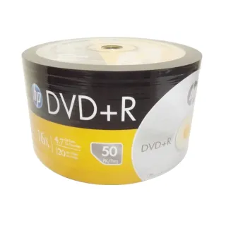 【HP 惠普】HP LOGO DVD+R 16X 4.7GB 空白光碟片(100片)
