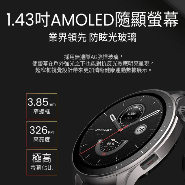 Amazfit 華米】GTR 4智慧手錶1.43吋- momo購物網- 好評推薦-2023年12月