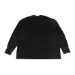 【Y-3 山本耀司】經典左胸黑字LOGO純棉長袖T恤(男款/黑)