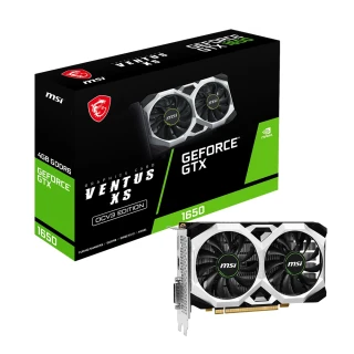 【MSI 微星】GeForce GTX 1650 D6 VENTUS XS OC V3 顯示卡