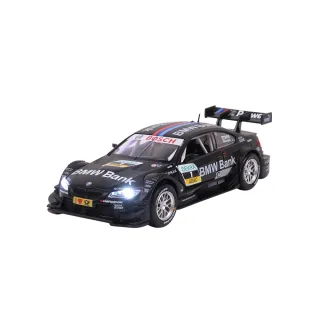 【KIDMATE】1:32彩繪聲光合金車 BMW M3 DTM消光黑(正版授權 迴力車模型玩具車 賽車限定彩繪)