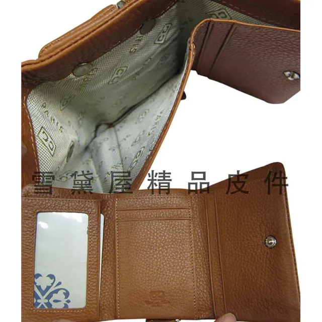 【SNOW.bagshop】雙11 短夾中性復古皮夾暗釦三折(暗扣式主袋100%進口軟質牛皮革輕巧