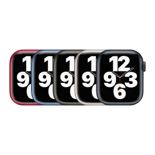 【Apple】A 級福利品 Apple Watch S7 GPS 41mm 鋁金屬錶殼(副廠配件/錶帶顏色隨機)