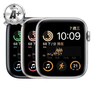 【Apple 蘋果】A 級福利品 Apple Watch SE2 GPS 44mm 鋁金屬錶殼(副廠配件/錶帶顏色隨機)