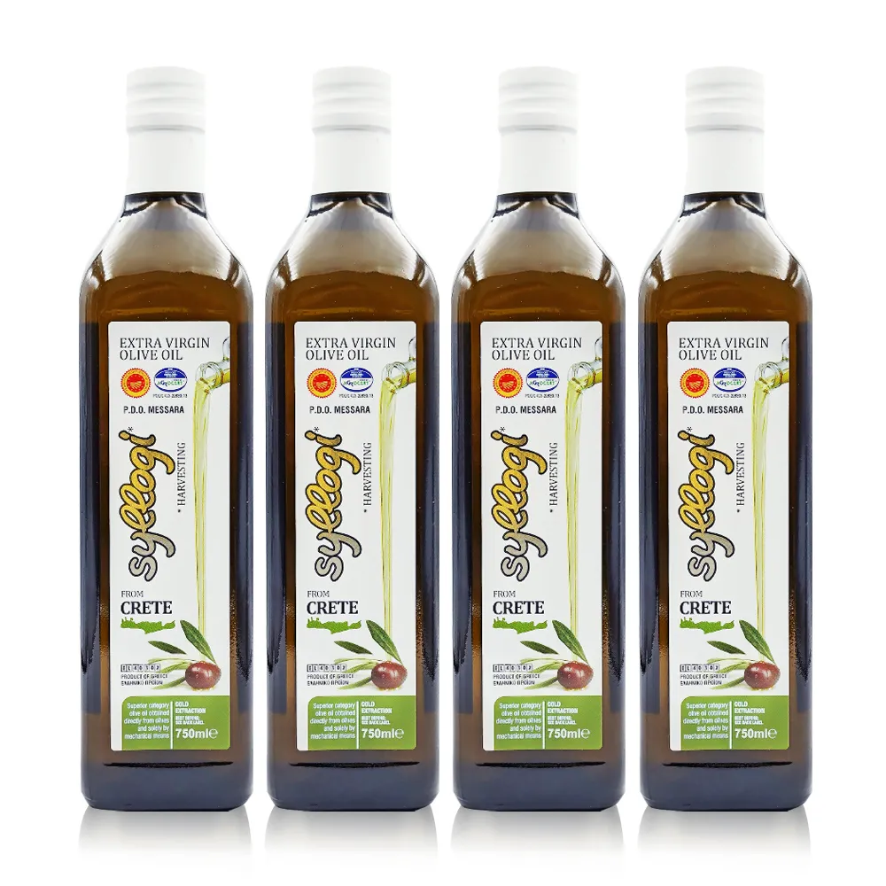 【希臘Syllogi】斯洛奇頂級初榨橄欖油4瓶組(750毫升*4瓶)