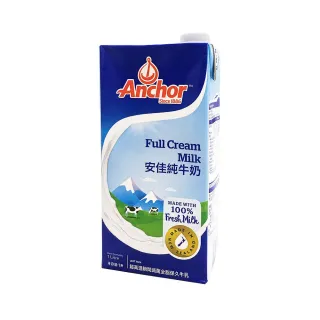 【Anchor安佳】紐西蘭純牛奶1000ml×12瓶(2組)