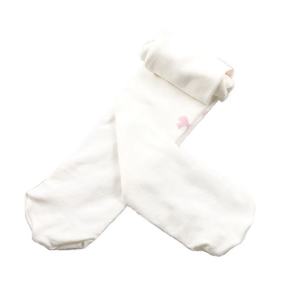 【公主童襪】90D秋冬側邊蝴蝶結超細纖維兒童褲襪（0-12歲）- 5歲以下止滑