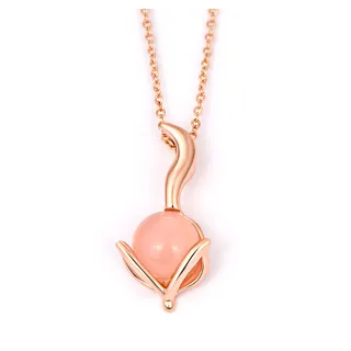 【馥瑰馨盛】玫瑰桃花小狐項鍊l桃花情侶五行吊墜(含開光加持)