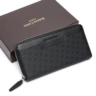 【Roberta Colum】交換禮物  尊爵格調頭層牛皮8卡單拉鍊長夾