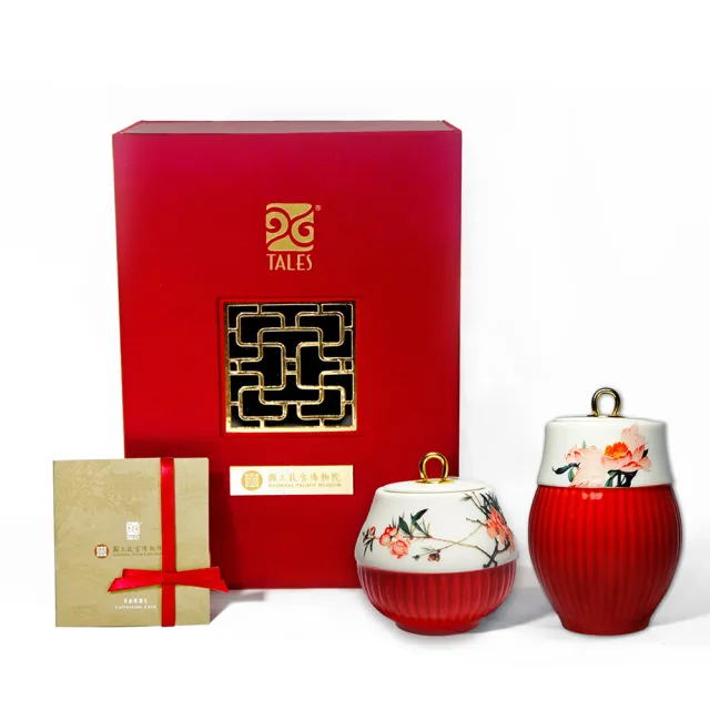 【TALES 神話言】故宮神話-仙萼酌墨-2入茶倉(文創 藝術 創新 器皿 禮物)