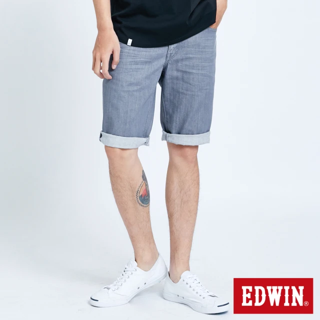 【EDWIN】男裝 503 BASIC五袋短褲(灰色)