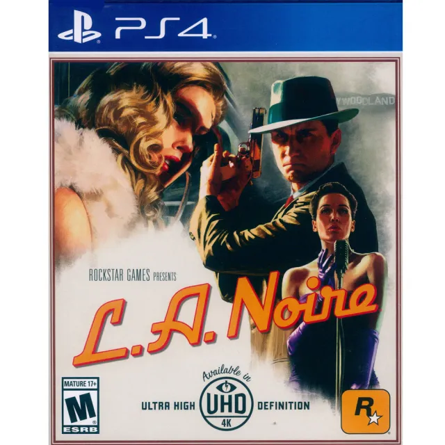 【SONY 索尼】PS4 黑色洛城 英文美版(L.A.Noire)