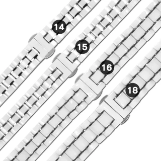 【Watchband】14.15.16.18 mm / 各品牌通用 亮麗陶瓷 快拆錶耳 蝴蝶扣 陶瓷錶帶(白色)