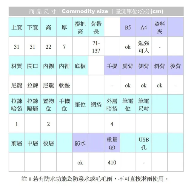 【NEW STAR】日系A4多口袋側背包斜背包包 BL158(側背包 斜背包)