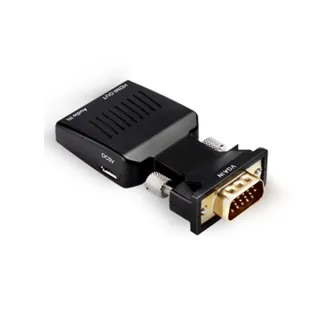【LineQ】VGA轉HDMI 迷你轉接器(VGA TO HDMI)