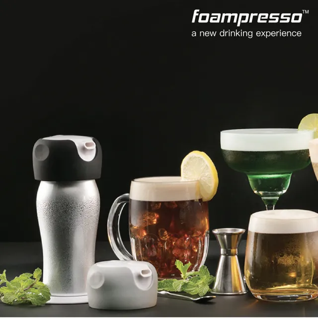 【foampresso】攜帶式飲料泡沫器 mini(瑪瑙黑)