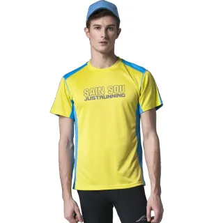 【SAIN SOU 聖手牌】黃色吸濕排汗運動休閒短袖圓領衫(T26802-04)