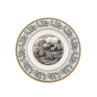 【Villeroy & Boch】德國唯寶Audun奧頓27CM主餐盤-Ferme田園風情(德國製百年瓷器)