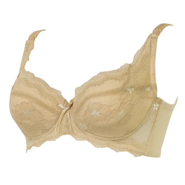 【Gennies 奇妮】哺乳內衣褲成套 戀戀蕾絲軟鋼圈內衣 低腰內褲XL(孕婦內衣 上開扣 孕婦內褲 膚 A24B56)