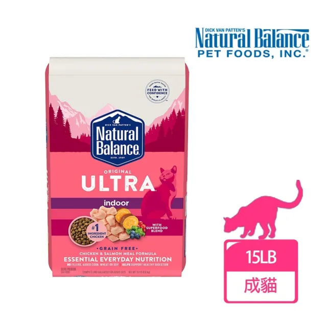 【Natural Balance】特級室內貓調理配方-15磅(WDJ首選推薦/無穀/貓飼料)