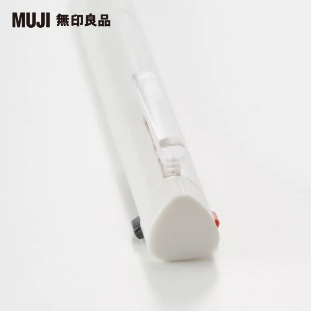 【MUJI 無印良品】三角2色原子筆/附自動筆/黑、紅0.7mm；自動筆0.5mm