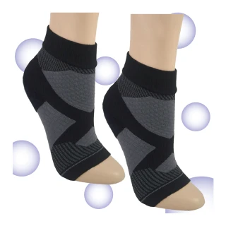 【LIGHT & DARK】3雙-台灣製-專利X繃帶腳踝防護足套(吸濕排汗)