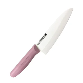【FOREVER 鋒愛華】日本製造鋒愛華高精密陶瓷刀18CM(白刃粉柄)