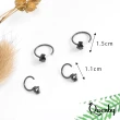 【Quenby】925純銀 率性男女通用款耳環/耳針(飾品/配件/