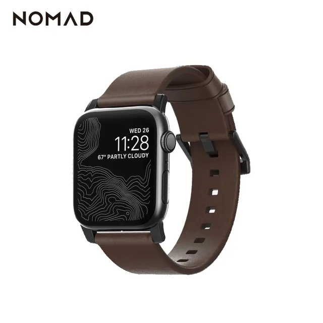 【美國NOMAD】38.40mmxHORWEEN Apple Watch專用皮革錶帶(Apple Watch 全系列適用)