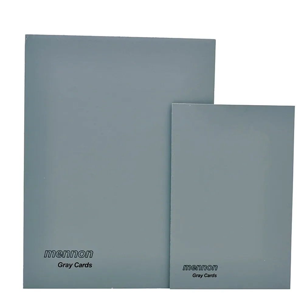 【Mennon美儂】18%灰卡套裝GC-S(2張入附教學光碟CD 白平衡工具 測光工具)