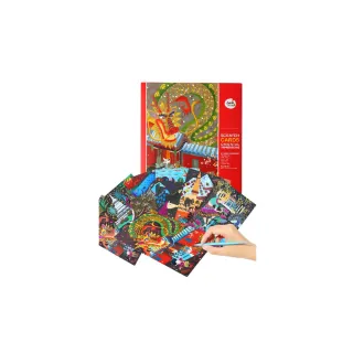 【JOANMIRO】主題刮畫紙-眩光東方印象(附刮畫筆)