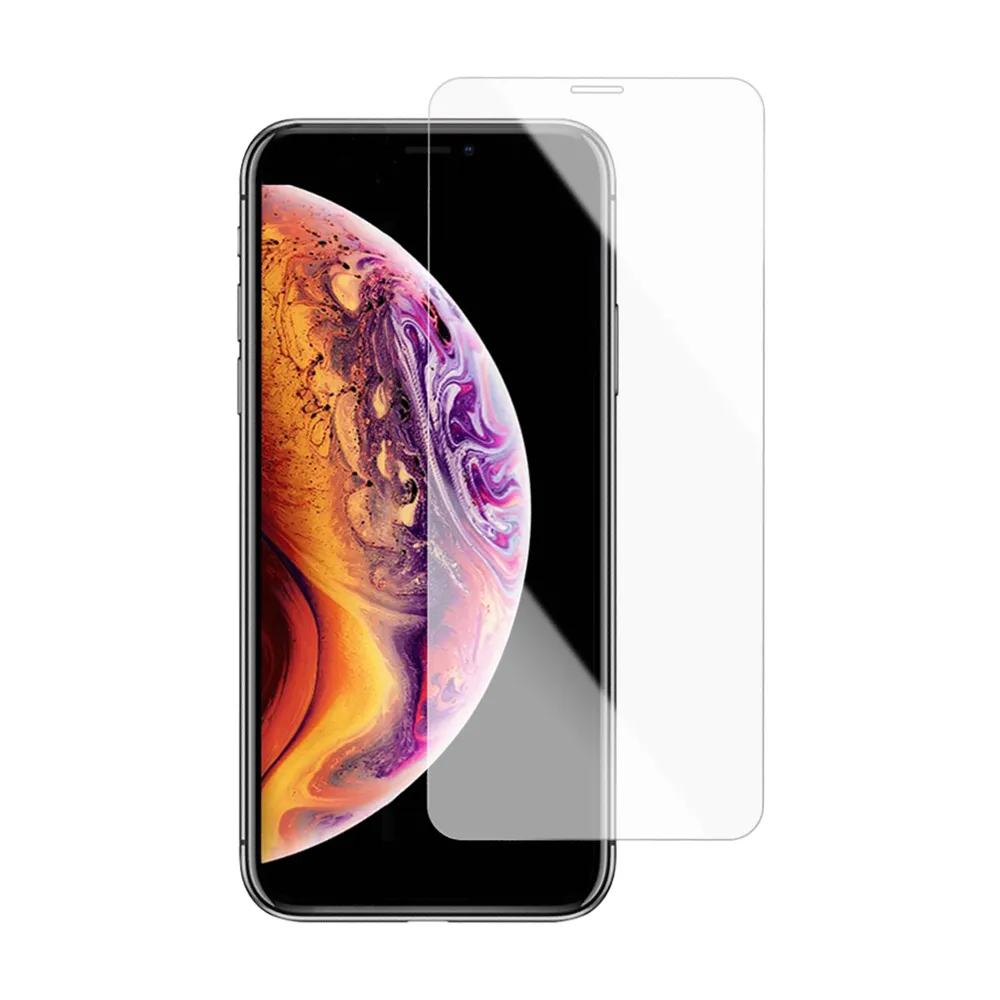 iPhone XSMax 透明高清9H玻璃鋼化膜手機保護貼(3入 XSMax鋼化膜 XSMax保護貼)