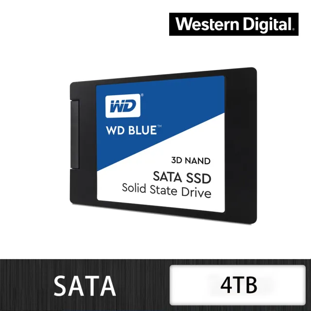 【WD 威騰】藍標_4TB SATA TLC 固態硬碟(讀：560M/寫：530M)