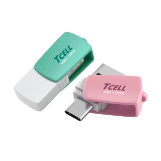 【TCELL 冠元】Type-C USB3.1 128GB 雙介面OTG棉花糖隨身碟